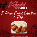 3 piece fried Chicken + pap