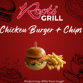 Chicken burger + Chips